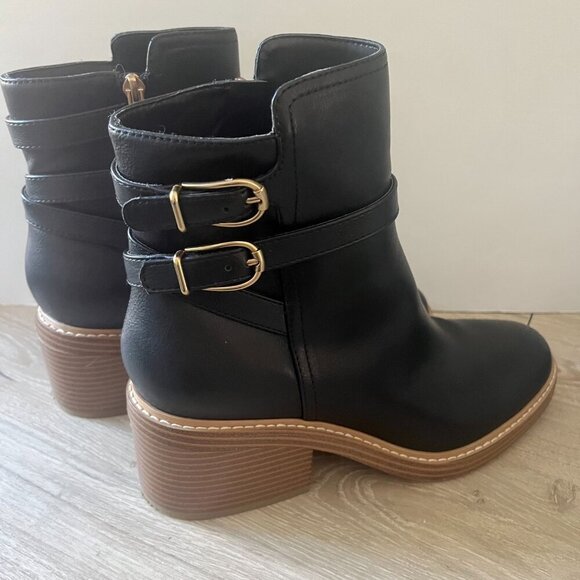 NWT Marc Fisher Marieta Block Heel Booties Black Size 9 - Picture 2 of 8